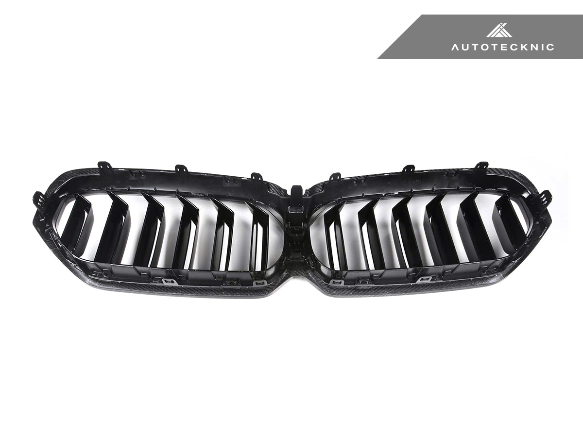 AutoTecknic Dry Carbon Fiber Dual-Slats Front Grilles - G30 5-Series LCI