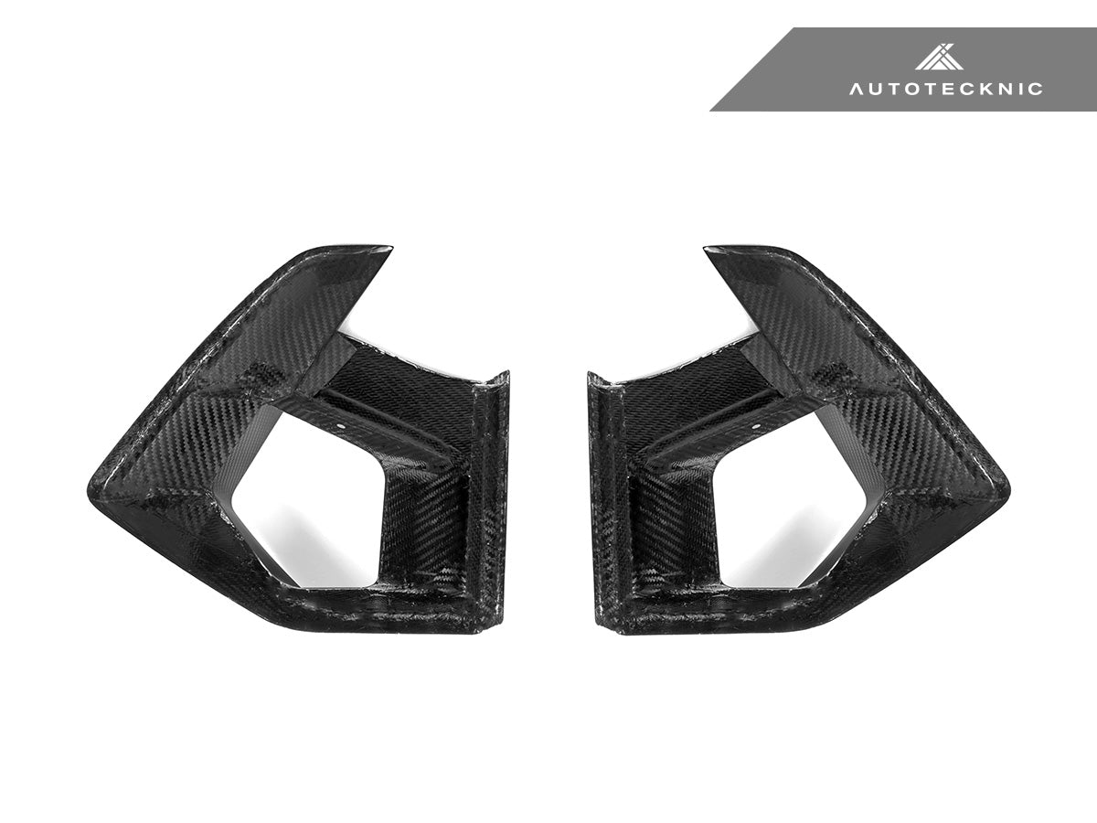 AutoTecknic Dry Carbon Front Bumper Air Vent Set - F97 X3M LCI | F98 X4M LCI