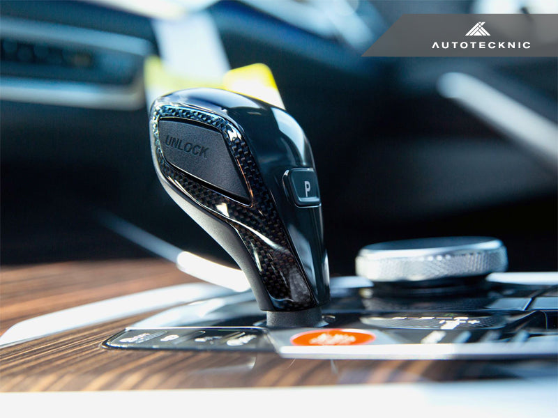 AutoTecknic Carbon Fiber Gear Selector Side Trims - G22 4-Series