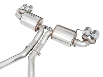 AWE - BMW G20/G22 B58 Non-Resonated Touring Edition Exhaust - Quad Chrome Silver Tips