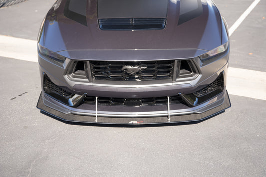 Ford Mustang Carbon Fiber Dark Horse Base Front Wind Splitter 2024 - 2024