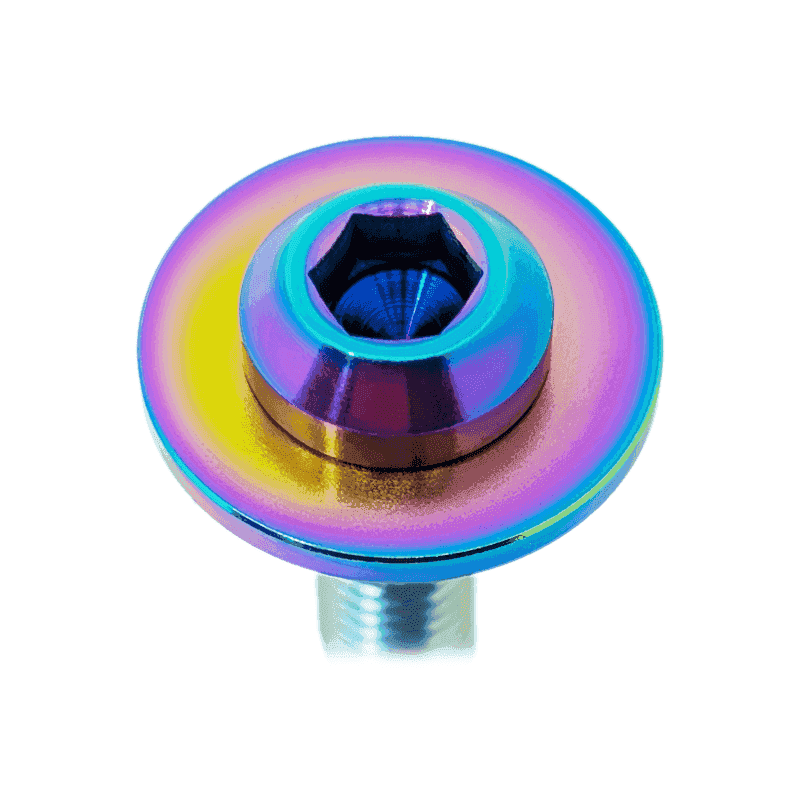 ZSPEC M10-1.5x35mm Dress Up BoltsĀ® Fastener, Titanium GR5, Angled Head, Per Each