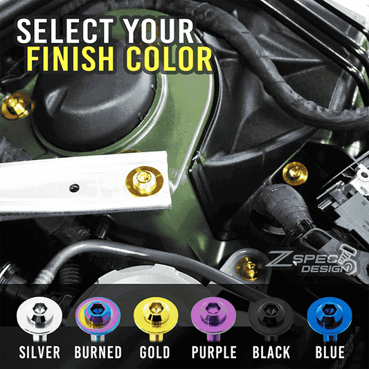 ZSPEC "Small Engine Cover" Fastener Kit for the Honda Grom, Grade-5 Titanium