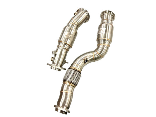 MAD - Resonated Downpipes w/ Flex Section || S58 (M4/M3/M2C)