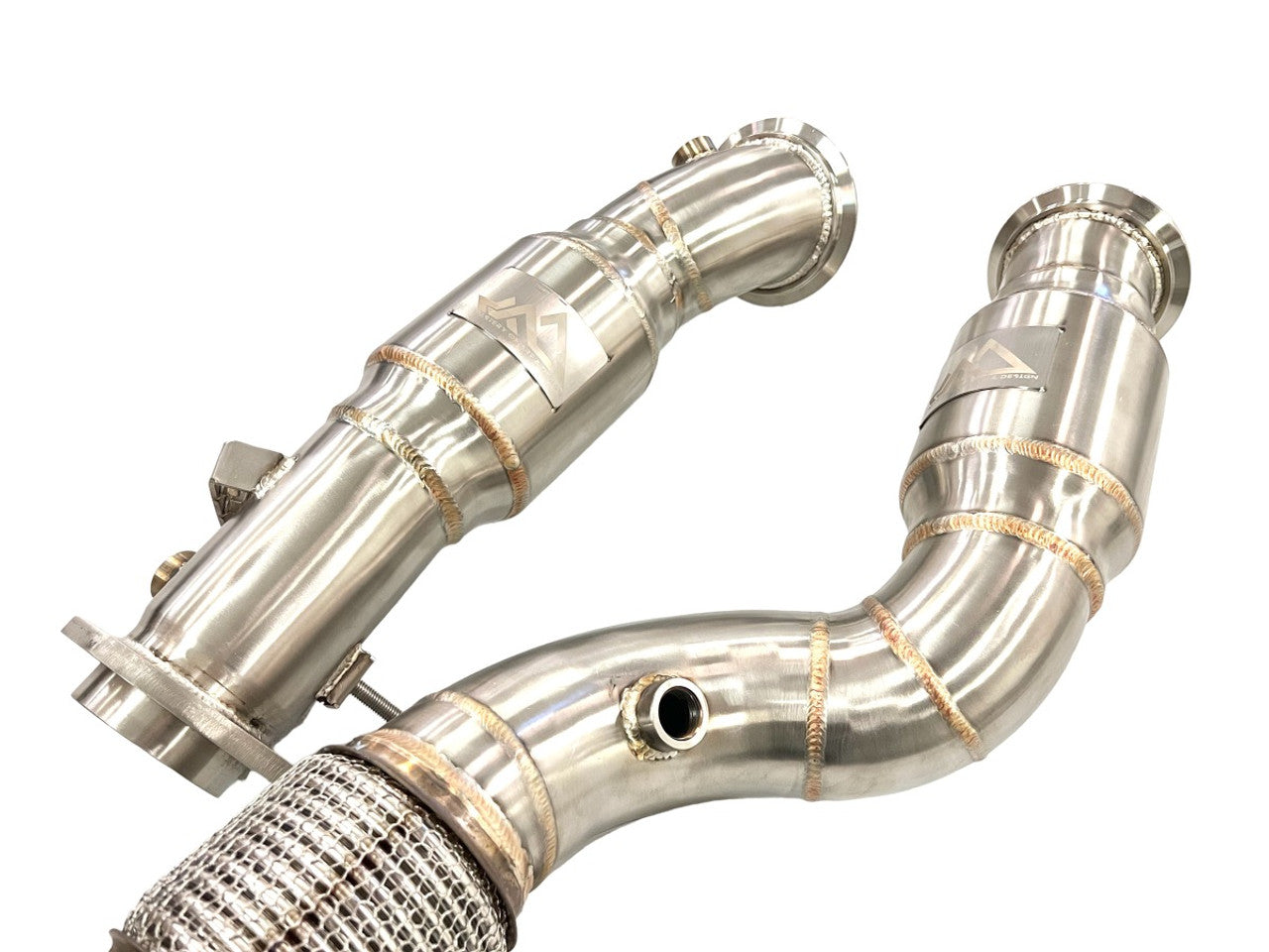 MAD - Resonated Downpipes w/ Flex Section || S58 (M4/M3/M2C)