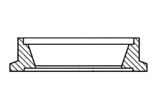 Inlet Flange for TiAL 38mm MV-S Wastegate 304 Stainless