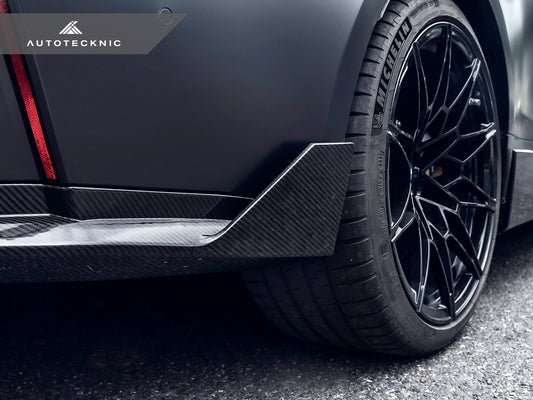 AutoTecknic Dry Carbon Performance Rear Splitter Set - BMW G80/ G81 M3 | G82/ G83 M4
