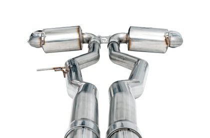 AWE - Toyota Supra A90 Non-Resonated Touring Edition Exhaust - 5in Chrome Silver Tips