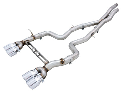 AWE - BMW F8X M3/M4 Track Edition Catback Exhaust - Chrome Silver Tips