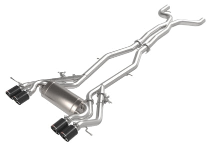 aFe - MACH Force-Xp 3 IN to 2-1/2 IN Stainless Steel Cat-Back Exhaust System Carbon Tips || G80/G82/G83