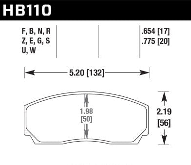 HAWK Performance HPS High Performance Street Brake Pads - Fits Front YSCPF4a & YSCPF6a / Rear YSCPR6b Calipers