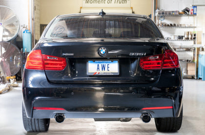AWE - BMW F3X 335i/435i Touring Edition Axle-Back Exhaust - Diamond Black Tips (90mm)