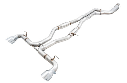 AWE - Toyota Supra A90 Track Edition Exhaust - 5in Chrome Silver Tips