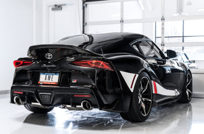 AWE - Toyota Supra A90 Non-Resonated Touring Edition Exhaust - 5in Chrome Silver Tips