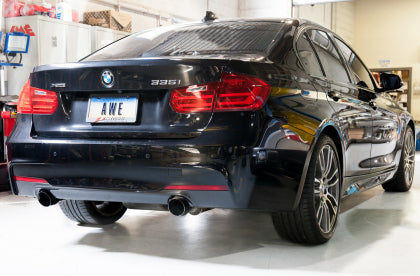 AWE - BMW F3X 335i/435i Touring Edition Axle-Back Exhaust - Diamond Black Tips (102mm)