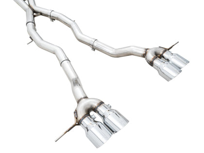 AWE - Track Edition Catback Exhaust for BMW G8X M3/M4 - Chrome Silver Tips