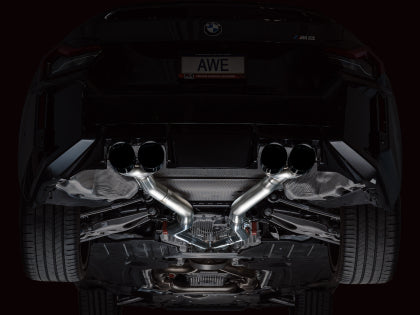 AWE - BMW G87 M2 Track Edition Exhaust - Diamond Black Tips