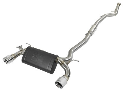 aFe - MACH Force-Xp 304 Stainless Steel Cat-Back Exhaust System w/Polished Tips || F3x N55