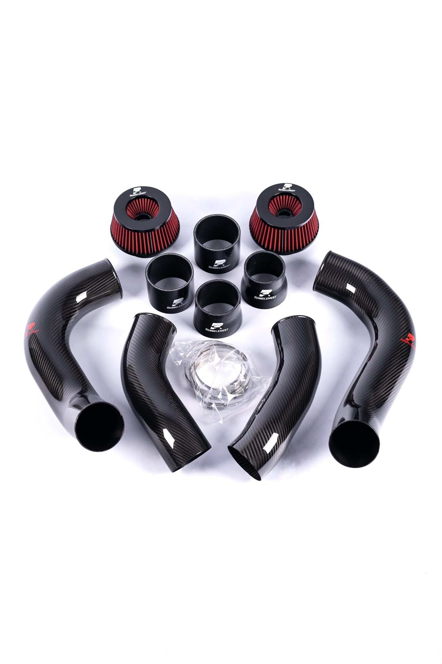 RENNELEMENT G90/G99 M5 3.5â Dry Carbon Fiber Front Mount Intake System