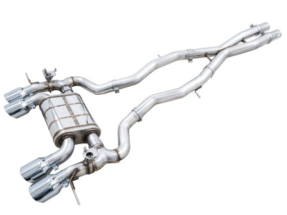 AWE - SwitchPath Catback Exhaust for BMW G8X M3/M4 - Chrome Silver Tips