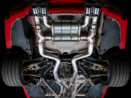 AWE - BMW F8X M3/M4 SwitchPath Catback Exhaust - Chrome Silver Tips