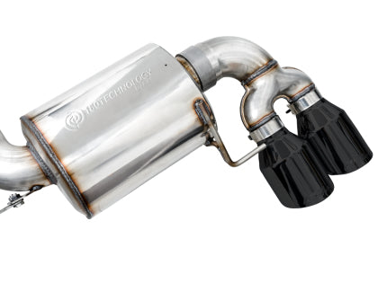AWE - BMW G20/G22 Resonated Touring Edition Exhaust - Quad Diamond Black Tips