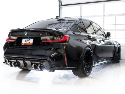 AWE - SwitchPath Catback Exhaust for BMW G8X M3/M4 - Chrome Silver Tips