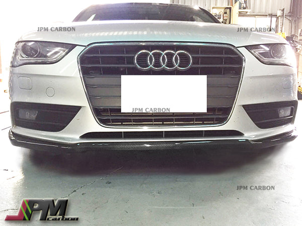 DP Style Carbon Fiber Front Add-on Lip Fits For 2013-2015 Audi A4 B8 Facelift with Standard Package