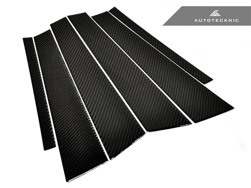 AutoTecknic Carbon Fiber B & C Pillar Covers - BMW F30 3-Series Sedan