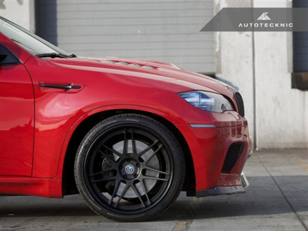 AutoTecknic Replacement Stealth Black Fender Gills - BMW E71 X6M