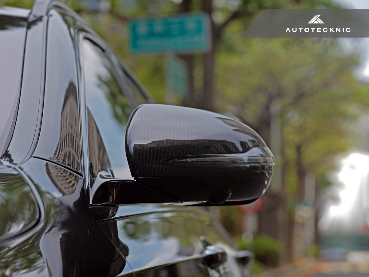 AutoTecknic Replacement Version II Dry Carbon Mirror Covers - Mercedes-Benz W253 | X253 GLC-Class