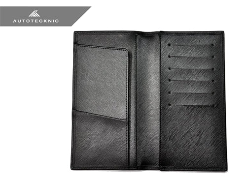 AutoTecknic Carbon Fiber Leather Checkbook Holder