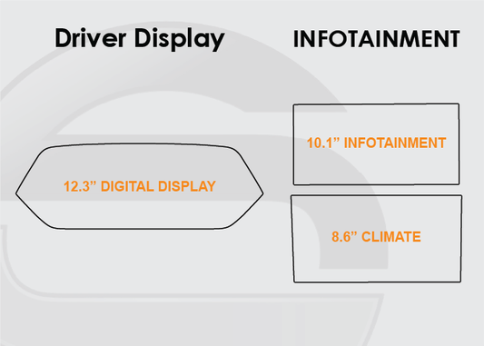 Audi Q8 E Tron Screen ProTech Kit