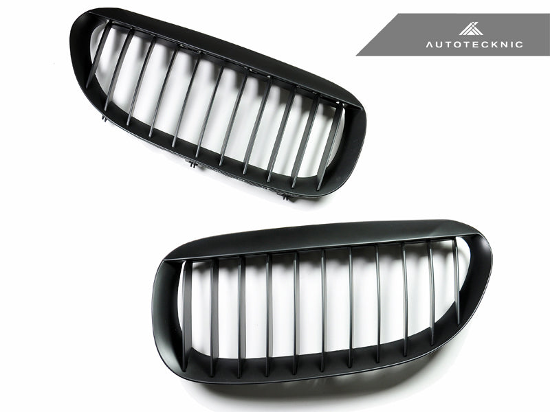 AutoTecknic Stealth Black Front Grille Set - E63/ E64 6-Series & M6