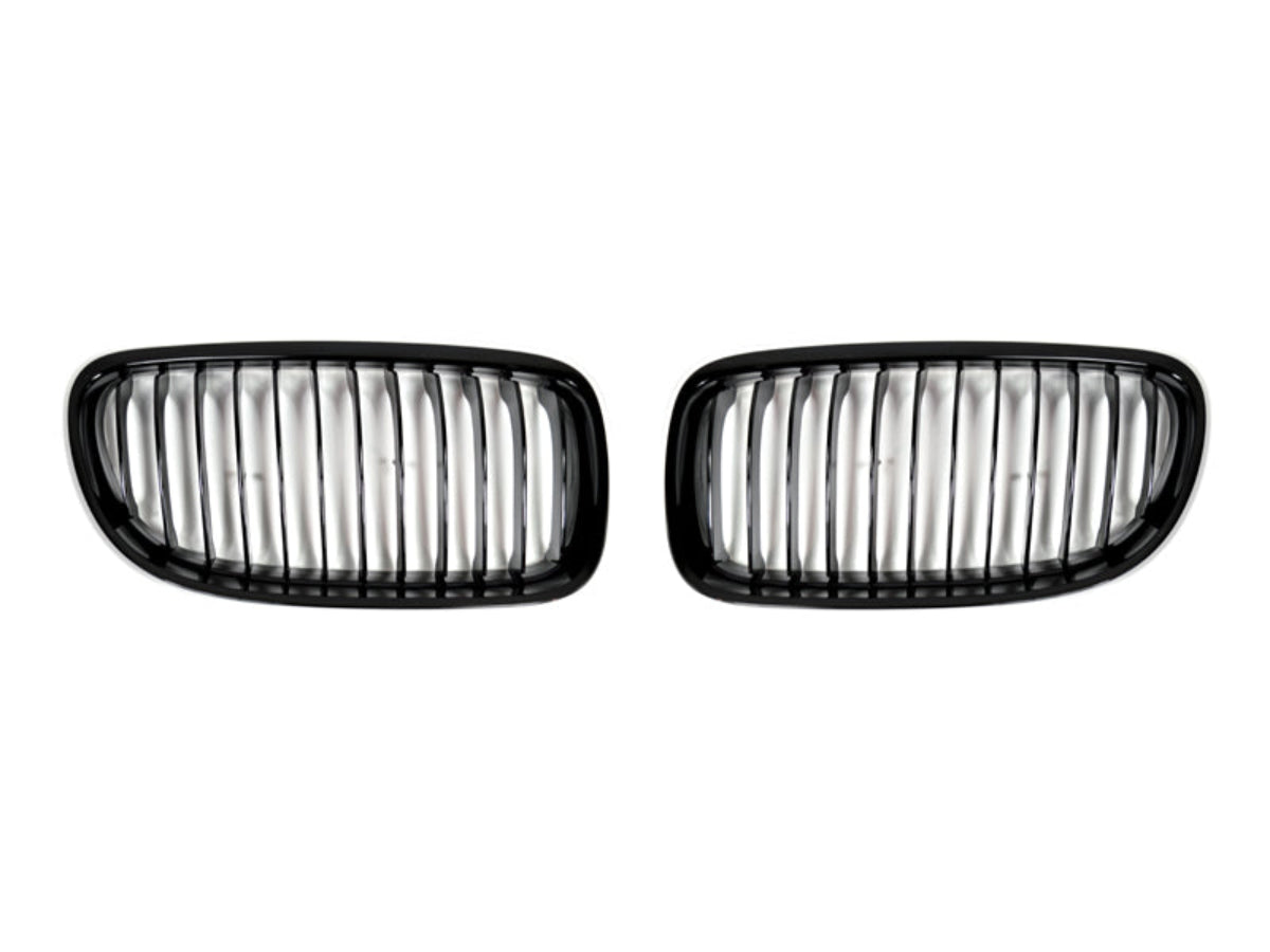 AutoTecknic Glazing Black Front Grille Set - E90/ E91 3-Series LCI