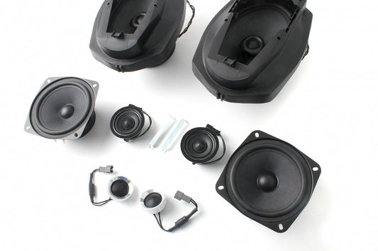 BACKORDERED UNTIL 7/15 - RECOMMEND YOU PRE-ORDER NOW DUE TO LIMITED INVENTORY - Bavsound Stage One Speaker Upgrade for 1996-1999 E36 Coupe/Sedan with Harman Kardon