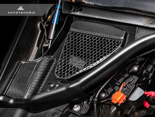 AutoTecknic Dry Carbon Engine Cowl Panel Trim Set - F97 X3M | F98 X4M