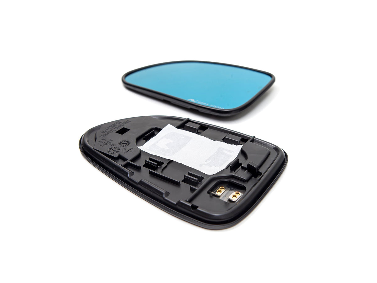 ApexVision Blue Tinted Side View Mirror Glass Set w/ Defrost - Honda S2000 AP1/AP2