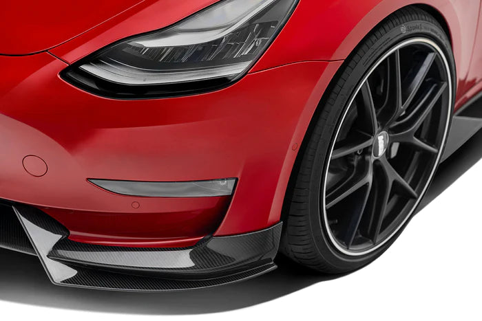 Adro - Premium Prepreg Carbon Fiber Front Lip || Model 3