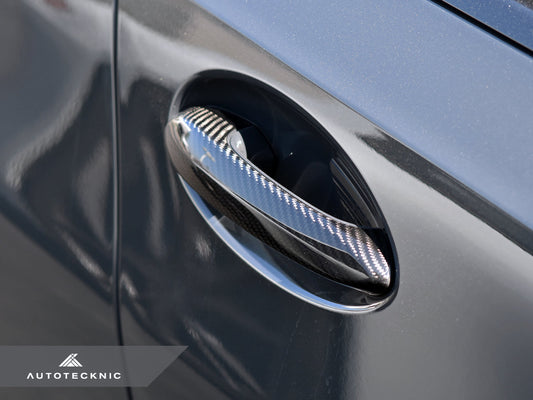 AutoTecknic Dry Carbon Door Handle Trim Set - BMW G20 3-Series