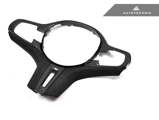 AutoTecknic Carbon Alcantara Steering Wheel Trim - G30 5-Series | G32 6-Series GT