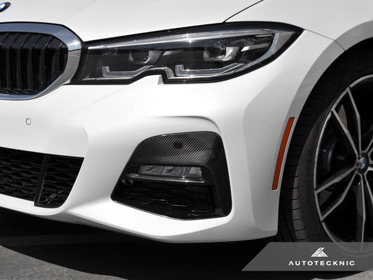 AutoTecknic Dry Carbon Front Bumper Trim - G20 330I M-Sport Pre-LCI