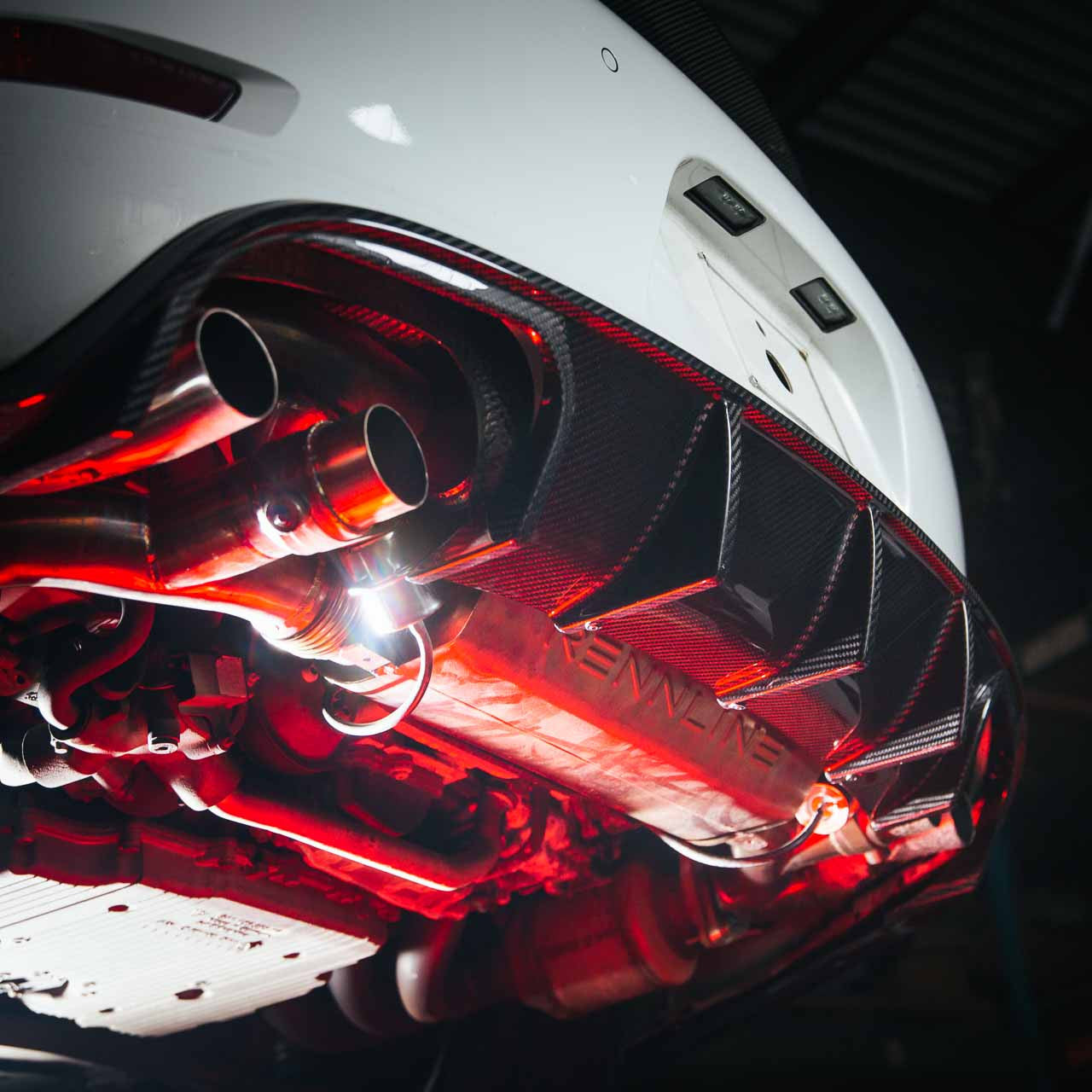 Rennline - Carbon Fiber Rear Diffuser || 991.1(C2/C2S/C4/C4S/GTS)