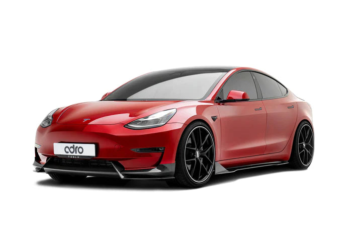 Adro - Premium Prepreg Carbon Fiber Side Skirts || Model 3