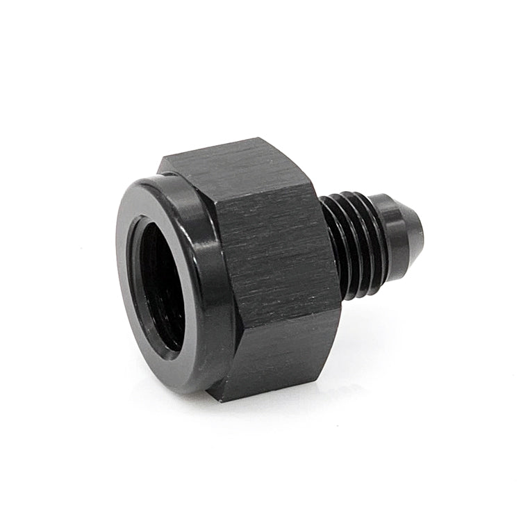 -6AN Female AN to -4AN Male AN Flare Reducing Adapter, Black Hard Anodized