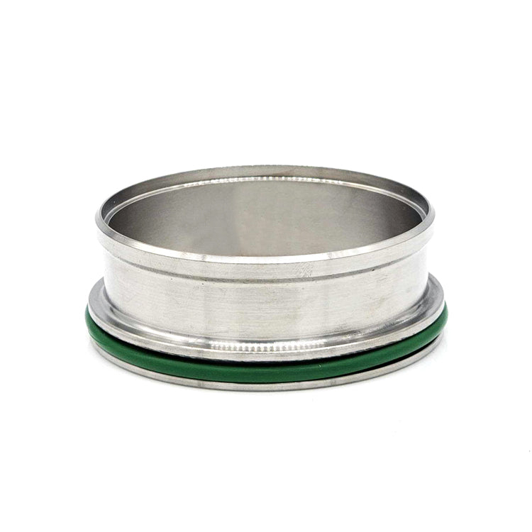 HD Clamp Flange for 3.000" OD Tubing, CP2 Titanium, FKM O-Ring
