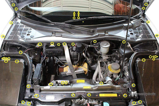 Honda NSX (1990-2005) Titanium Front Bay Kit