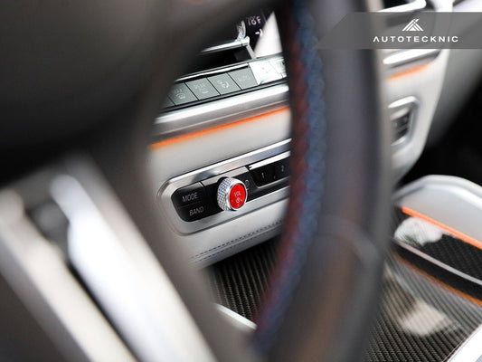 AutoTecknic Bright Red Audio Volume Button - F90 M5