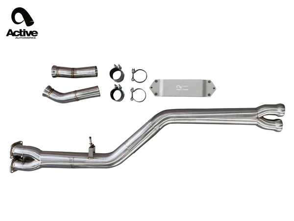Active Autowerke - Competition Mid Pipe Includes Active F- Brace || F87 (M2)