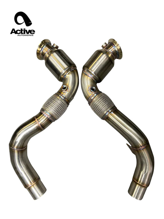Active Autowerke - Catted Downpipes || S63/N63 (X5M/X6M) (X550i/X650i)